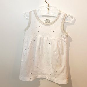 White dress with black & gray stars